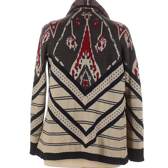 St. John’s Bay Waterfall asymmetrical open Cardigan Sweater - Picture 2 of 2